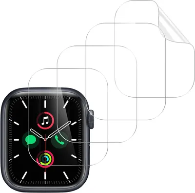 Immagine prodotto di 4 pellicole protettive per Apple Watch Series 9/8/7, 41mm, alta protezione, lunga durata