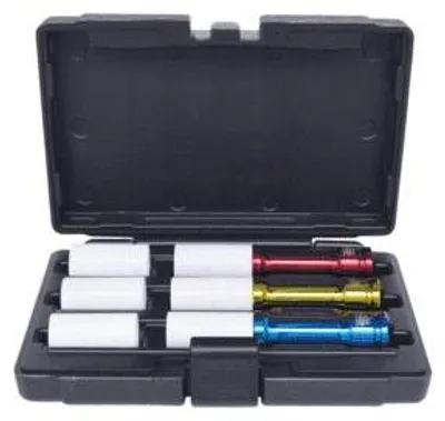 Immagine prodotto di KS TOOLS Set di prese elettriche in alluminio da 1/2" lunghe 6 pezzi - 515.1040