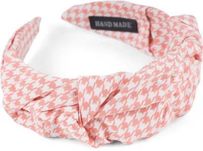 Produktbild von styleBREAKER Damen Haarreif mit Hahnentritt Muster in dezenter Rüschen Optik, Haarband Pepita, Haarschmuck 04027044