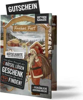 Produktbild von Hidden Games: Rätselhafte Weihnachten Rätselkarte