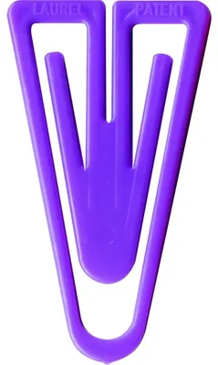 Produktbild von Büroklammern Plastiklips 60mm VE=100 Stück violett