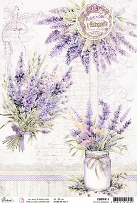 Produktbild von Motiv-Strohseide "Morning Provence - Cottage Romance", DIN A4