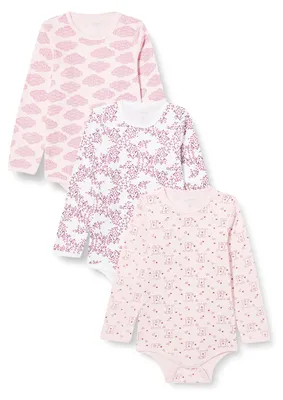 Produktbild von Care Baby Body Langarm aus 100% Baumwolle (3er Pack)