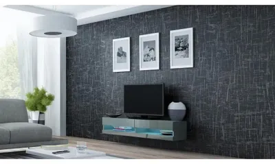 Produktbild von Cama RTVVIGO140N s/s, Grau, Partikelbord, Grau, Partikelbord, 2 Regale, Laminat