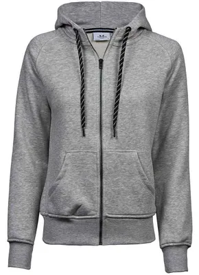 Immagine prodotto di Tee Jays - Felpa con cappuccio "Fashion" con zip integrale per donna FK2368 (S) (grigio melange)