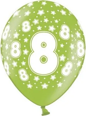 Produktbild von Luftballons mit Aufdruck zum 8. Geburtstag, 1 Stk.