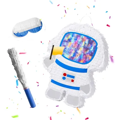 Image de Piñata astronaute avec bâton et masque
