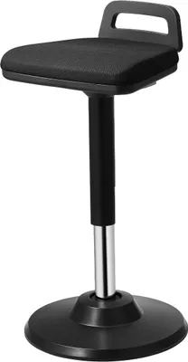 Obrázek produktu pro Wobble Chair Výškově nastavitelná (24,6–34,4") aktivní židle s rukojetí, černá