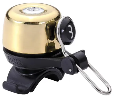 Obrázok produktu pre BBB Noisy Brass Glossy Gold 28 mm Cyklistický zvonček