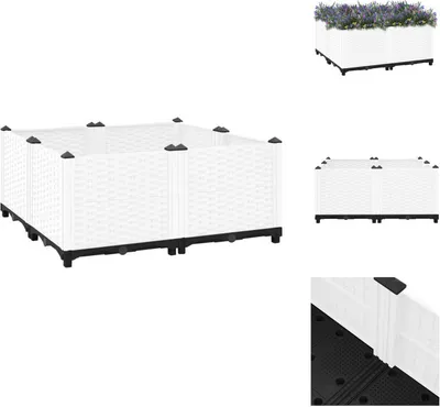 Obrázok produktu pre vidaXL Zvýšený záhon 80x80x38 cm polypropylén - Kvetináče a sadenice