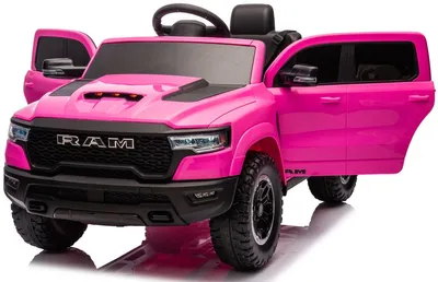 Zdjęcie produktu dla Playhouse Dodge RAM 1500, 2 silniki – 90W, Bluetooth, kluczyk, 4 amortyzatory, koła EVA, akumulator 12V 9Ah, pilot, samochód dla dzieci