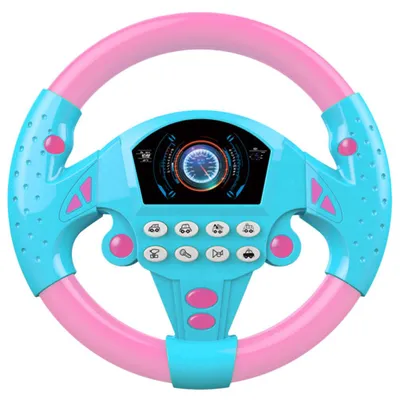 Produktbild von Lenkrad mit elektronischer Simulation, Lichtern und Geräuschen, ein Lernspielzeug für Babys und Kleinkinder, ideal als Geschenk zum Geburtstag oder zum jahr