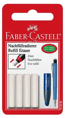 Produktbild von FABER-CASTELL Ersatzradierer für Radierstift 4 Radierer