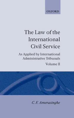 Produktbild von The Law of the International Civil Service
