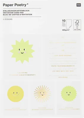 Produktbild von Einladungskarten Happy Birthday,MIX