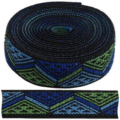 Elastische band, gebreid, 25 mm breit, 2 m, meerkleurig