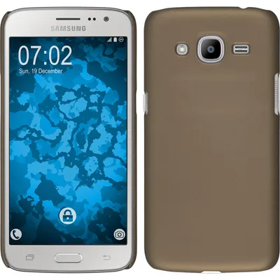 Produktbild von PhoneNatic Case kompatibel mit Samsung Galaxy J2 (2016) (J210) - Hülle gold gummiert Hard-case Cover