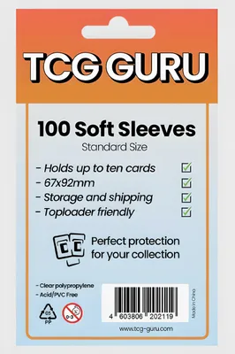 Immagine prodotto di Manicotti morbidi TCG Guru di dimensioni standard (100 ct.)
