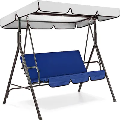 Obrázek produktu pro Potah na sedák zahradní houpačky, potah na sedák verandové houpačky, náhradní potah, rozměry 150x50x10 cm, materiál: polyester