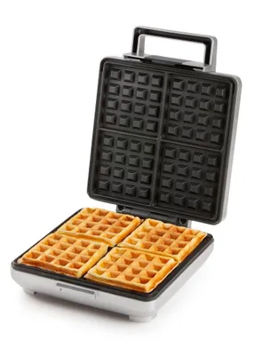 Produktbild von DOMO DO9250W Waffeleisen Antihaftbeschichtung, Kontrollleuchte, klappbar Silber (DO9250W)