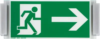 Produktbild von MONACO Fluchtweg-Schild, 17,2 x 32,1 cm