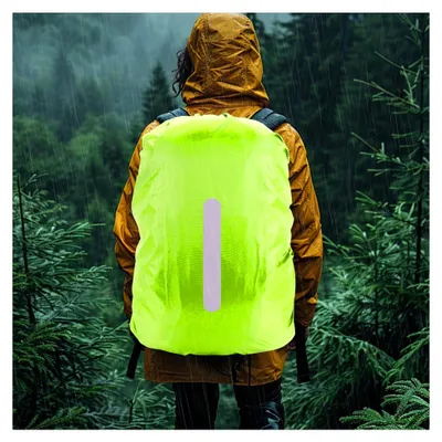 Produktbild von Regenschutz Rucksack (30-40l), Regenhülle Rucksack, Mit Reflektierenden Einsätzen, Geeignet Zum Wandern, Camping Und Radfahren