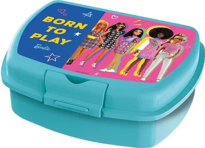Image de Boîte à goûter Barbie turquoise
