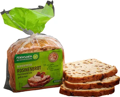 Produktbild von Rosinenbrot geschnitten Glutenfrei 400g