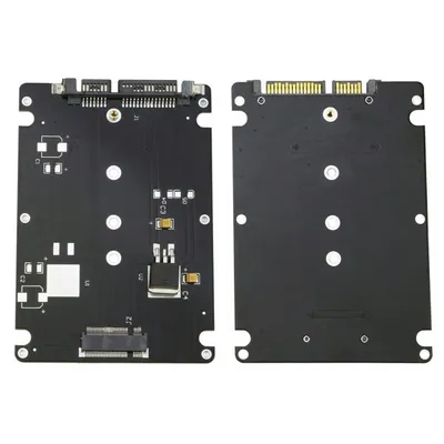 Produktbild von H38 M.2 SSD Adapter (B+M Key) NGFF SATA auf 2,5 Zoll SATA III – SSD Adapter Karte mit Gehäuse
