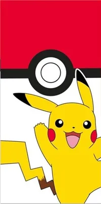 Produktbild von Pokemon - Strandtuch - Pokeball Pikachu