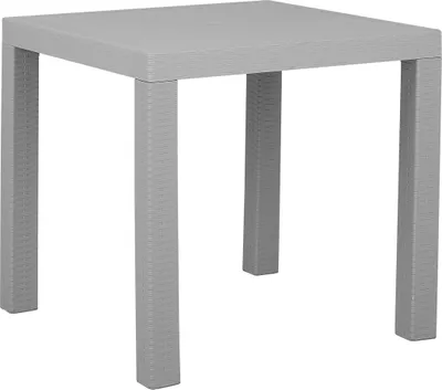 Zdjęcie produktu dla BELIANI Stół ogrodowy jasnoszary kwadratowy 80 x 80 cm na taras dla 4 osób
