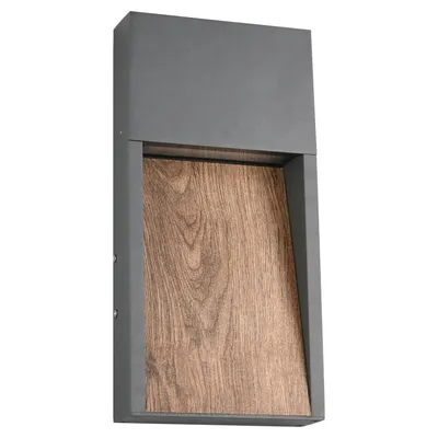 Immagine prodotto di Applique a LED 16,5 x 33 cm, antracite, marrone, alluminio