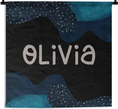 Produktbild von MuchoWow® Wandteppich Wandbehang Olivia - Pastell - Mädchen 150x150 cm Tapisserie Dekoration Wandtuch - Wohnaccessoires - Modernes