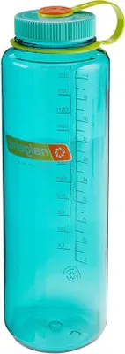 Produktbild von Wasserflasche 1,5L aus 50% Recyclingplastik, breite Öffnung, BPA-frei