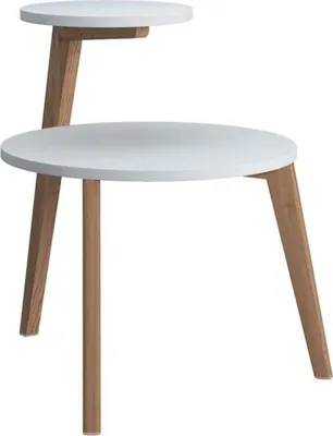 Immagine prodotto di Tavolino Rego, bianco, 50 x 62 cm