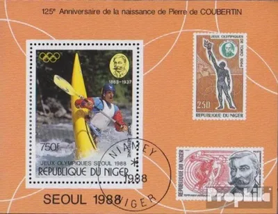 Produktbild von Briefmarken Niger 1988 Mi Block53 (kompl.Ausg.) gestempelt Olympische Sommerspiele 88