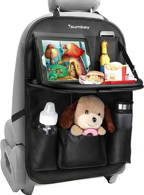 Immagine prodotto di Organizer multifunzionale e impermeabile per il sedile posteriore con vano per tablet e smartphone, borsa versatile dotata di numerose tasche