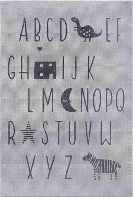 Produktbild von Leva Teppich 120 cm x 170 cm Alphabet Grau