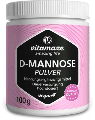 Image de Poudre de D-mannose hautement dosée, végétalienne 100 g