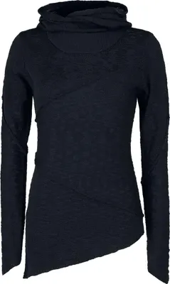 Produktbild von Gothicana by EMP Damen schwarzer Strickpullover mit Kapuze M