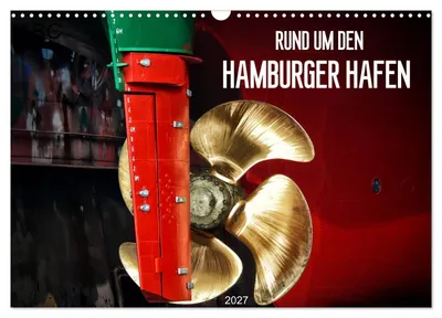 Produktbild von Rund um den Hamburger Hafen (Wandkalender 2027 DIN A3 quer), CALVENDO Monatskalender