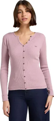 Produktbild von Lee Washed Waffle Henley Langarm-t-shirt  M Frau  M