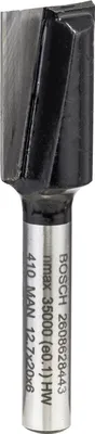 Produktbild von PRO Nutfräser, zweischneidig, Ø 12,7 x L 19,6, Schaft 6 mm