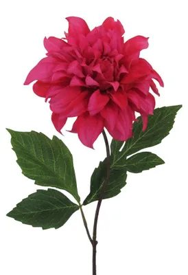 Produktbild von Kunstblume DAHLIE, 63cm. Dahlientrieb mit einer Blüte. PINK