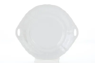 Zdjęcie produktu dla Talerz do ciasta, 27 cm, czeska porcelana, Sonata, biała koronka, Leander