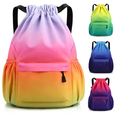 Produktbild von Wasserdichter Rucksack mit Kordelzug - Große Kapazität Sportrucksack für Damen und Herren