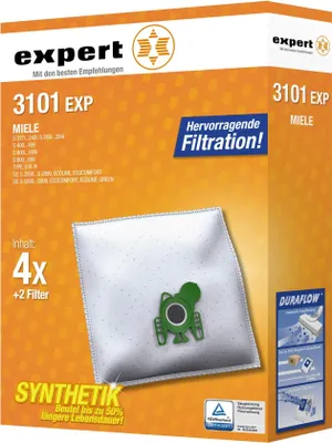 The image shows the packaging of vacuum cleaner bags.