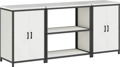 Produktbild von Aufbewahrungsset für die Küche 3 pcs Weiß Kaltgewalzter Stahl