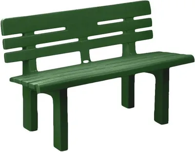 Produktbild von Außenbank Daltobel, Monoblock-Gartenbank, Außenbank, 100 %  Italy, 110 x 52 x 71 cm, Grün