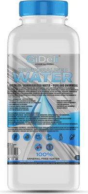 Immagine prodotto di Acqua distillata demineralizzata 1 L Rein Bügeleisen KFZ senza calcare GiDeli